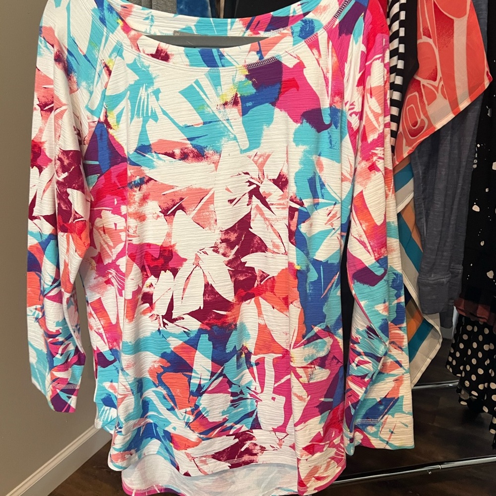 Talbots Multicolor Abstract Women's Sweatshirt